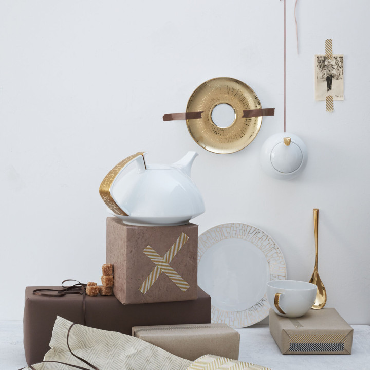 Porcelanowy dzbanek do herbaty TAC Skin Gold Rosenthal