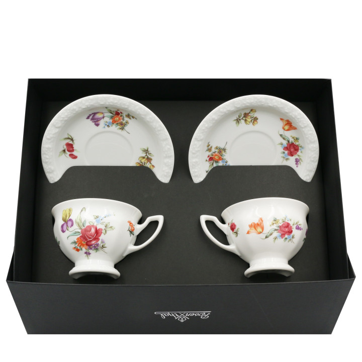 Porcelanowy zestaw kawowy Maria Bukiet Letni Rosenthal