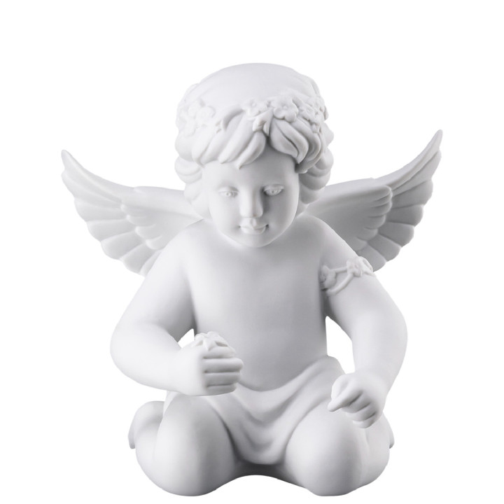 Porcelanowy anioł duży z wiankiem Rosenthal