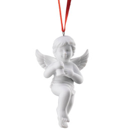 Porcelanowa zawieszka aniołek z dzwonkiem Rosenthal