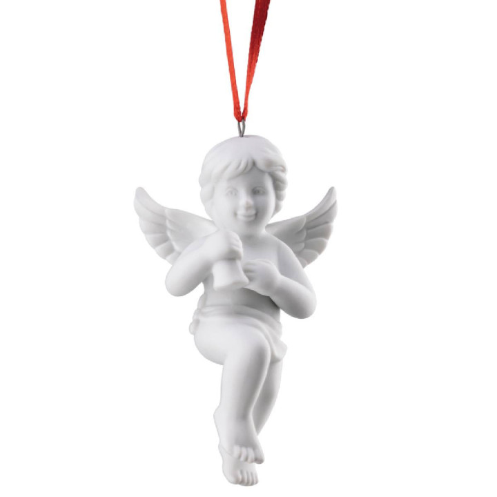 Porcelanowa zawieszka aniołek z dzwonkiem Rosenthal