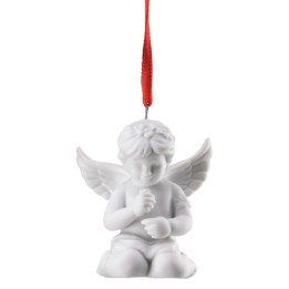Porcelanowa zawieszka aniołek z wiankiem Rosenthal