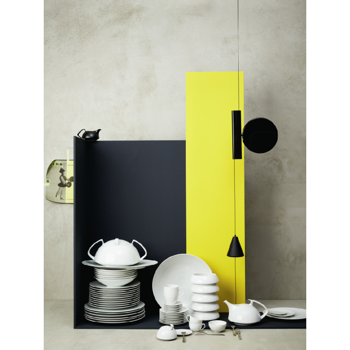 Porcelanowy dzbanek do herbaty TAC Black Gropius Rosenthal