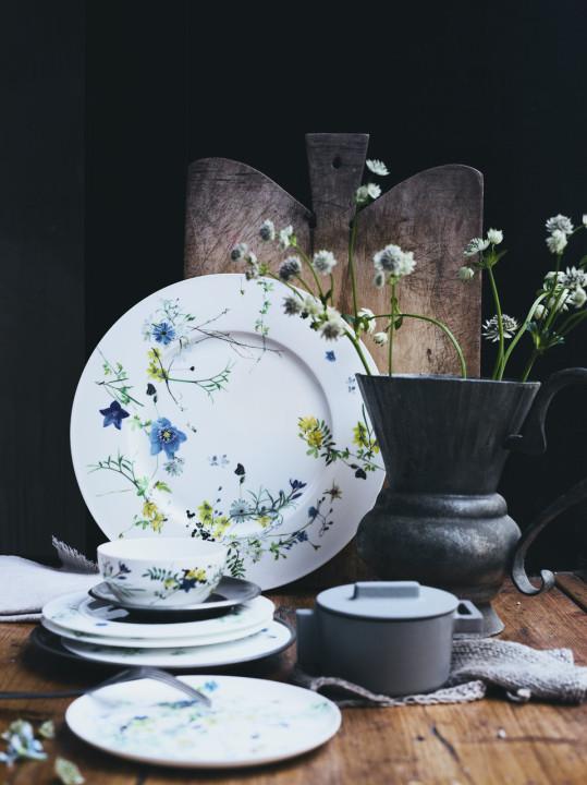 Porcelanowy talerz 23 cm Alpejski Ogród Rosenthal