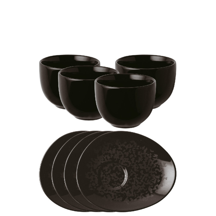 Porcelanowy zestaw 4 filiżanek Eclipse Night Arthur Krupp
