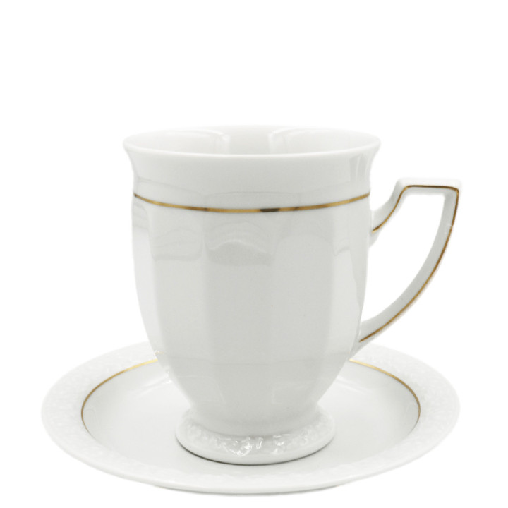 Porcelanowy kubek mały z podstawką Maria Goldlinie Rosenthal