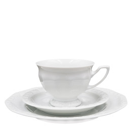 Porcelanowy zestaw śniadaniowy dla 1 osoby Maria Biała Rosenthal