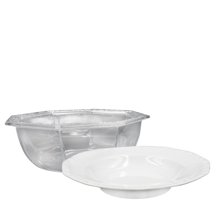 Zestaw 6 talerzy głębokich Maria Biała i Misy 26 cm Maria Kryształowa Rosenthal