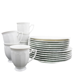 Porcelanowy zestaw dla 6 osób Maria Biała Rosenthal