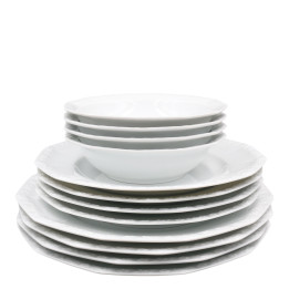 Porcelanowy zestaw 12 częściowy Maria Biała Rosenthal