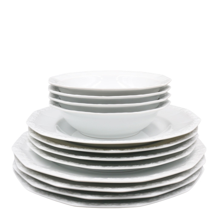 Porcelanowy zestaw 12 częściowy Maria Biała Rosenthal