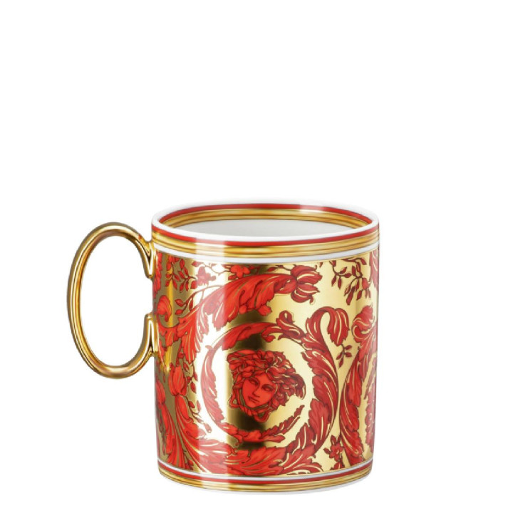 Kubek Versace Christmas Medusa Garland Red
