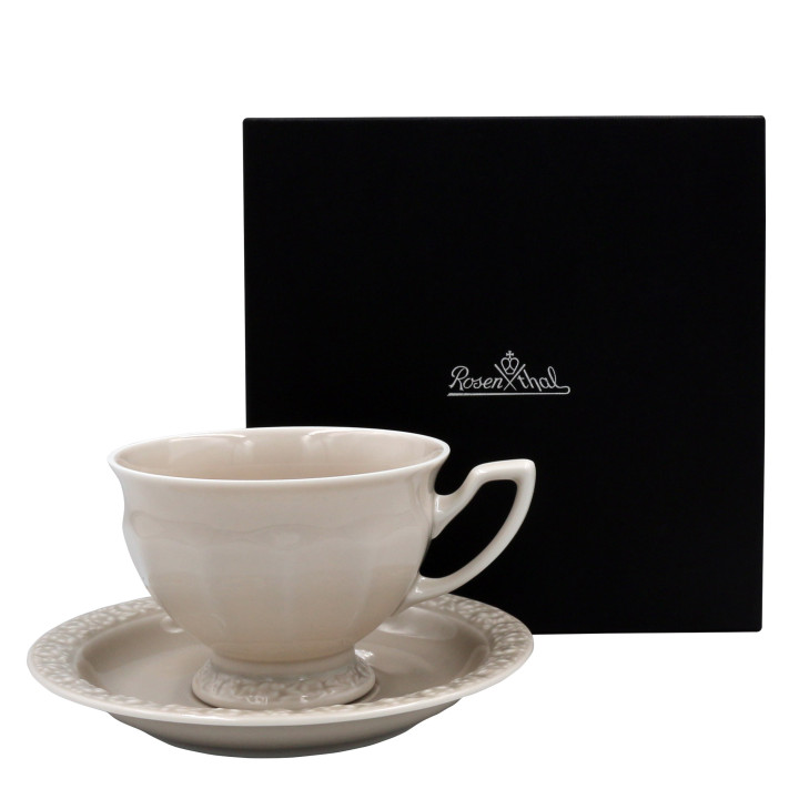Porcelanowa filiżanka do kawy Maria En Vogue Sand w opakowaniu upominkowym Rosenthal