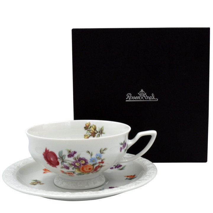 Porcelanowa filiżanka do herbaty Maria Bukiet Letni w opakowaniu upominkowym Rosenthal