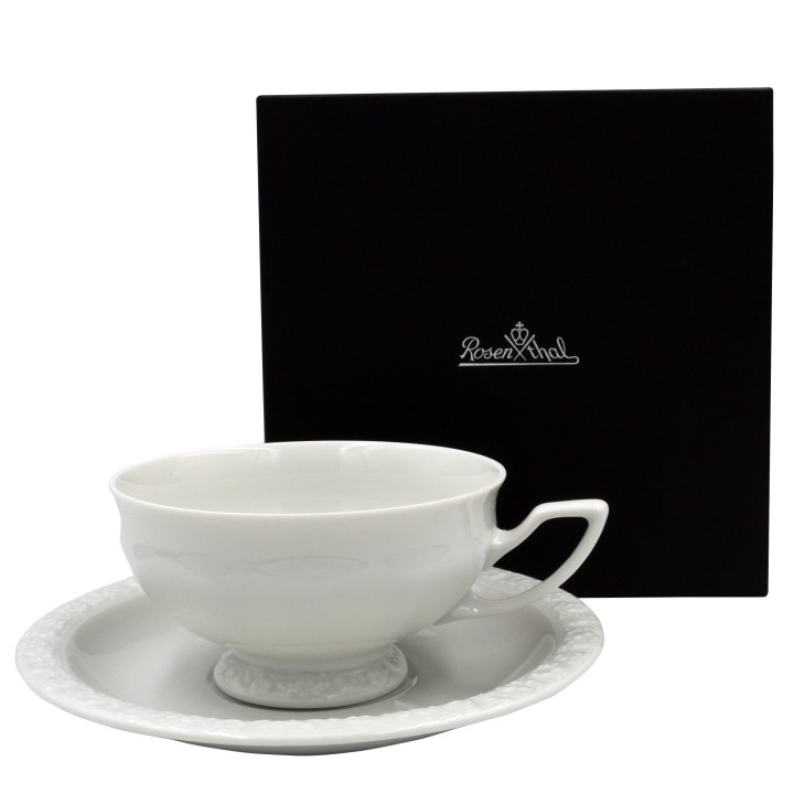 Porcelanowa filiżanka do herbaty Maria Biała Rosenthal w opakowaniu upominkowym