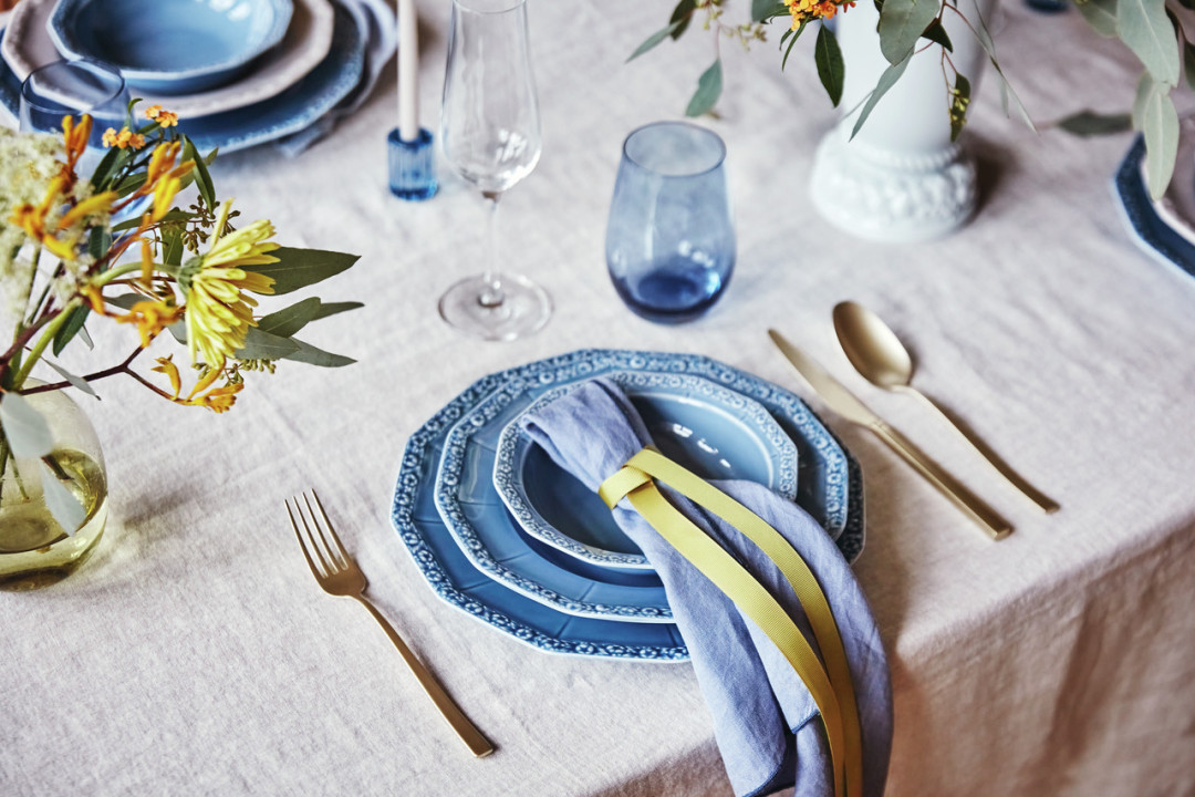 Porcelanowy talerz głęboki 23 cm Maria en Vogue Blue Rosenthal