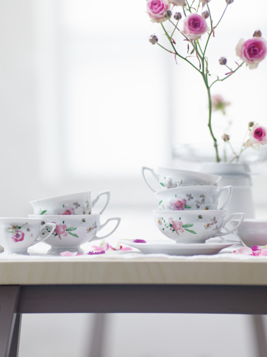 Porcelanowa filiżanka do herbaty Maria Róża w opakowaniu upominkowym Rosenthal