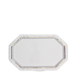Porcelanowa taca na cukiernicę i mlecznik 27 cm Maria Goldlinie Rosenthal