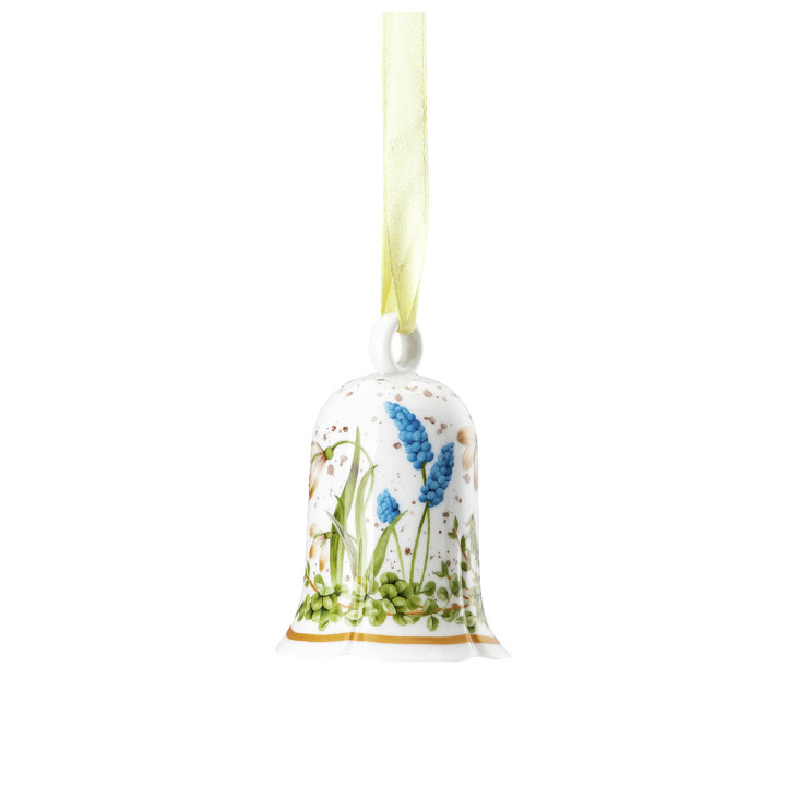 Porcelanowy dzwonek 7 cm kwiaty Wielkanoc Hutschenreuther