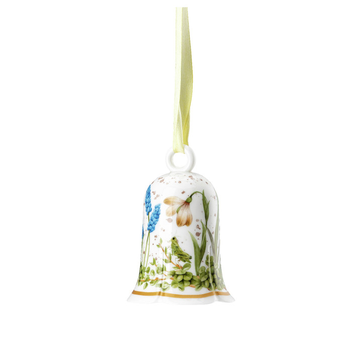 Porcelanowy dzwonek 7 cm kwiaty Wielkanoc Hutschenreuther