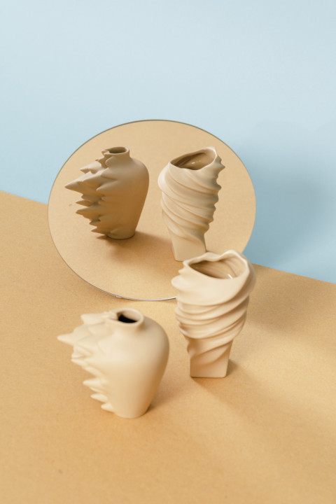 Porcelanowy wazon Squall Fossil mini 10 cm Rosenthal
