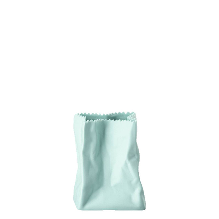 Porcelanowy wazon Paper bag Mint mini 9 cm Rosenthal