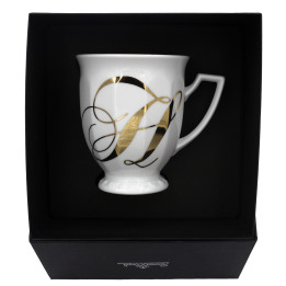 Porcelanowy kubek mały Maria Biała alfabet ,,H" Rosenthal