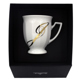 Porcelanowy kubek mały Maria Biała alfabet ,,J" Rosenthal