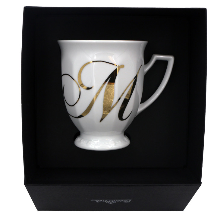 Porcelanowy Kubek mały Maria Biała alfabet ,,M" Rosenthal