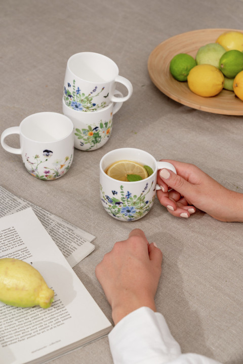 Porcelanowy zestaw 4 kubków Brillance Wiosenny Ogród Rosenthal