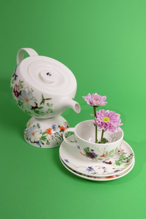 Porcelanowy dzbanek do herbaty (dla 2 osób) Wiosenny Ogród Rosenthal