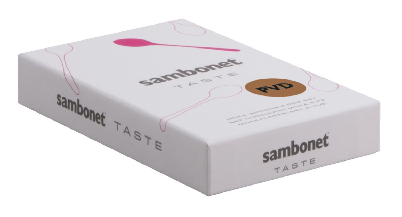 Zestaw 6 łyżeczek mokka Taste czarny Sambonet
