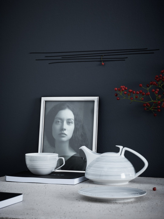 Porcelanowa cukiernica TAC Gropius Stripes Rosenthal