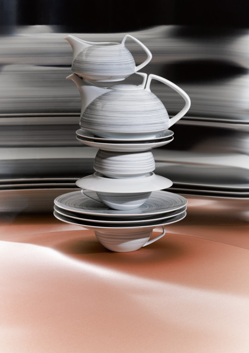 Porcelanowy mlecznik TAC Gropius Stripes Rosenthal