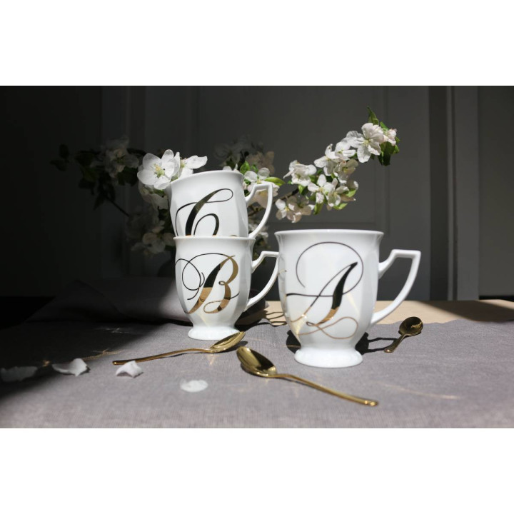 Porcelanowy Kubek mały Maria Biała alfabet ,,M" Rosenthal