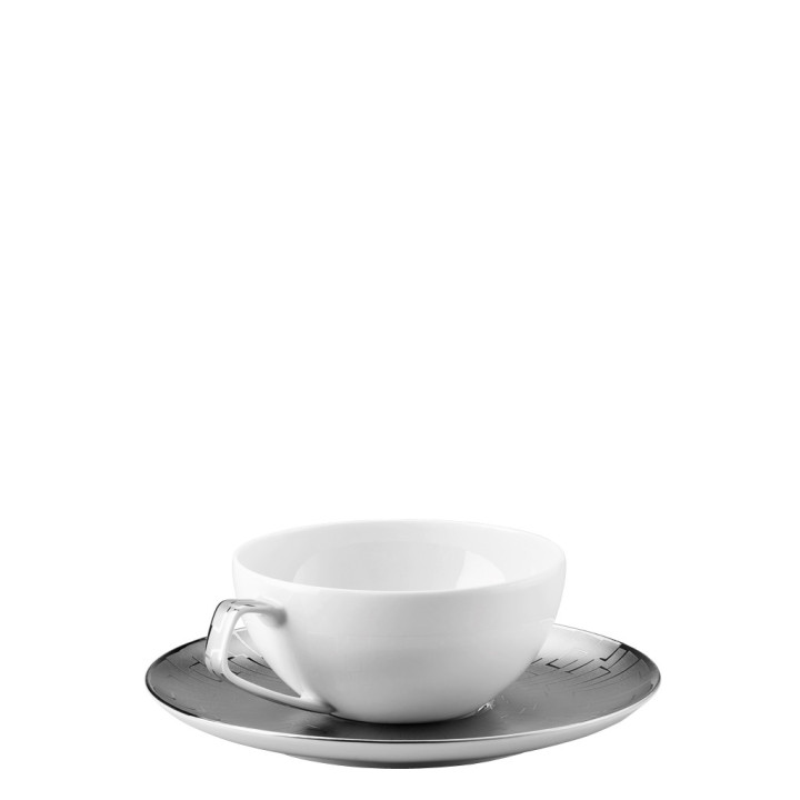 Porcelanowa filiżanka do herbaty TAC Skin Platin Rosenthal
