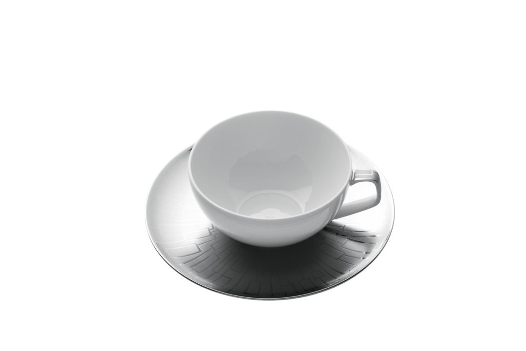 Porcelanowa filiżanka do herbaty TAC Skin Platin Rosenthal