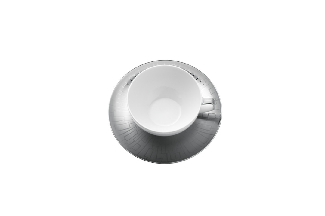 Porcelanowa filiżanka do herbaty TAC Skin Platin Rosenthal