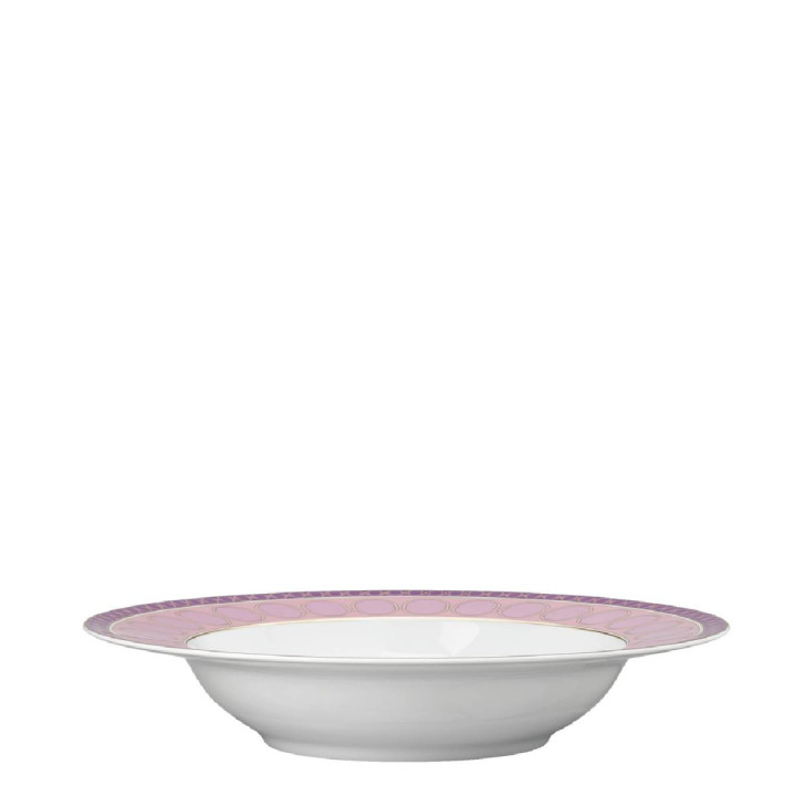 Talerz głęboki 24 cm Signum różowy