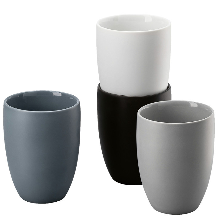 Porcelanowy zestaw 4 kubków z podwójną ścianką Rosenthal