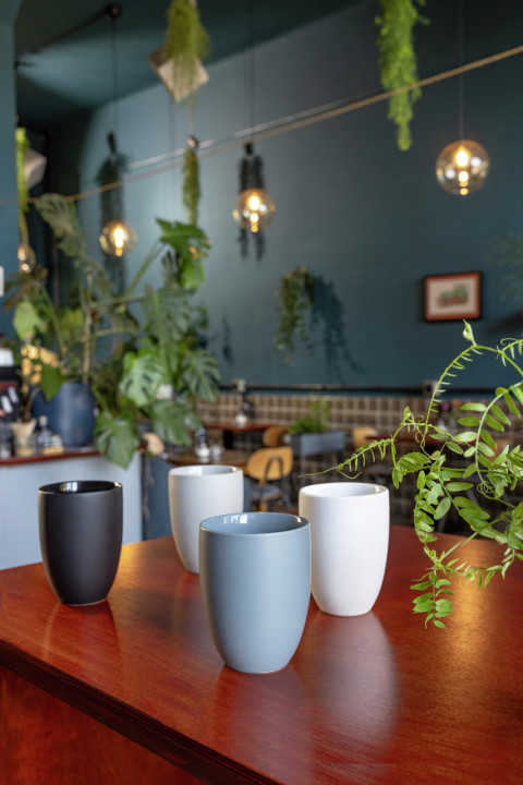 Porcelanowy zestaw 4 kubków z podwójną ścianką Rosenthal