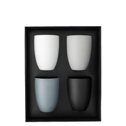 Porcelanowy zestaw 4 kubków z podwójną ścianką Rosenthal