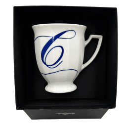 Porcelanowy kubek mały Maria Biała alfabet ,,C" Rosenthal