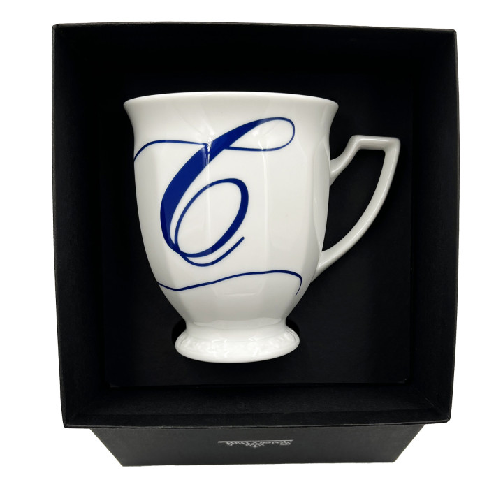 Porcelanowy kubek mały Maria Biała alfabet ,,C" Rosenthal