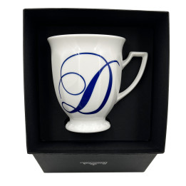 Porcelanowy kubek mały Maria Biała alfabet ,,D" Rosenthal