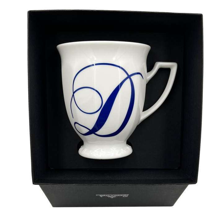 Porcelanowy kubek mały Maria Biała alfabet ,,D" Rosenthal