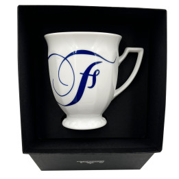Porcelanowy kubek mały Maria Biała alfabet ,,F" Rosenthal