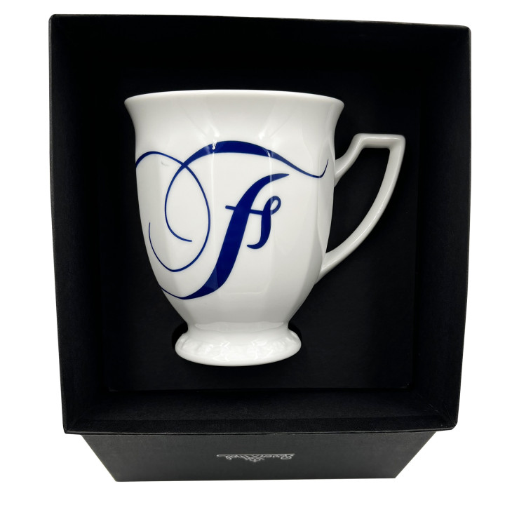 Porcelanowy kubek mały Maria Biała alfabet ,,F" Rosenthal