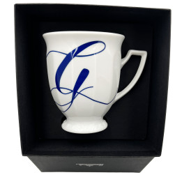 Porcelanowy kubek mały Maria Biała alfabet ,,G" Rosenthal