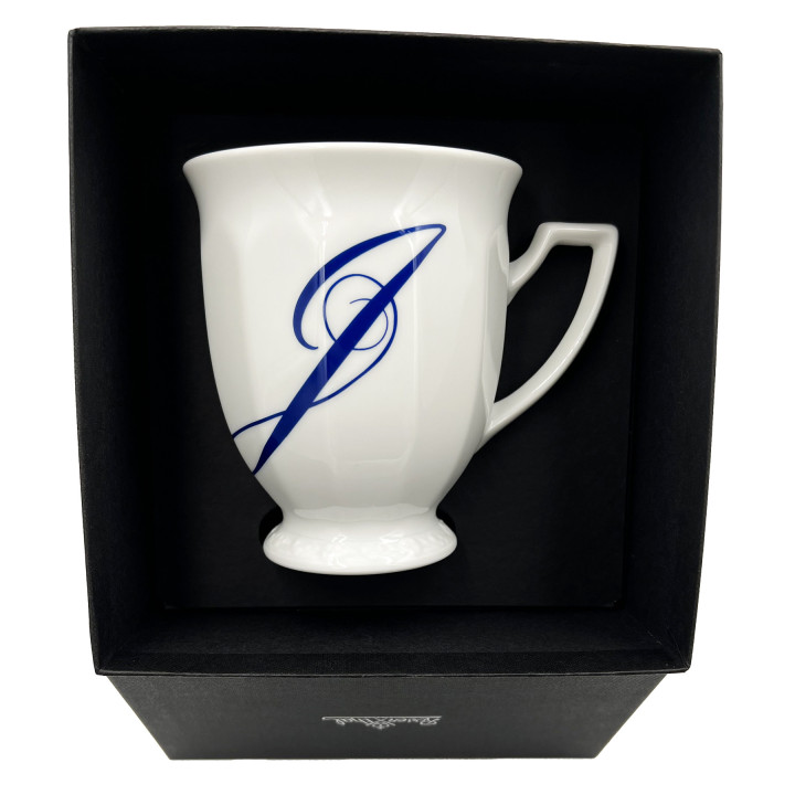 Porcelanowy kubek mały Maria Biała alfabet ,,J" Rosenthal